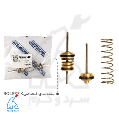 سوپاپ برنجی M ,E ایران رادیاتور - BOILER FIX در کنار بسته‌بندی