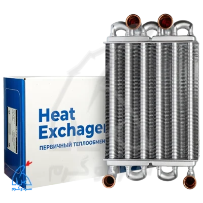مبدل اصلی آریستون اجیس 11 ژیگلور - HI HEAT در کنار جعبه