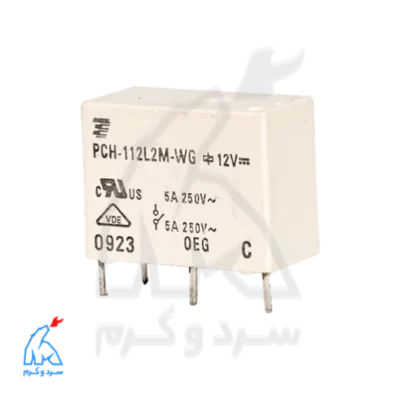 رله پکیجی تایکو 12 ولت 5 آمپر 4 پایه TYCO PCH-112L2M-WG