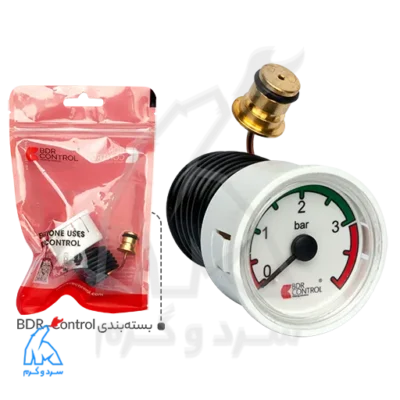 مانومتر اورینگی ایران رادیاتور - BDR-Control در کنار بسته‌بندی