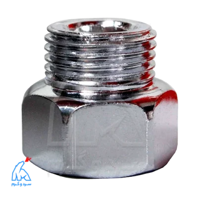 روپیچ توپیچ کروم کوتاه برنجی 1/2 اینچ