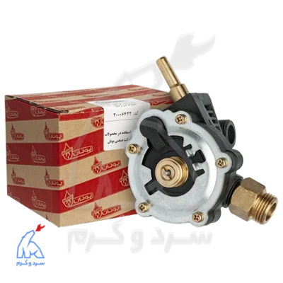 مجموعه رگولاتور آب پلیمری BX-114 PWR – کد 20006422 در کنار بسته‌بندی