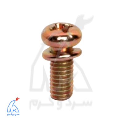 پیچ واشر اسمبلی زرد 120 - M4×10 رگولاتور آب بوتان 5 عددی - 20003562