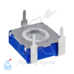 Potentiometer Blue Chinese PT‑15 100K Horizontal 3‑Pin 15mm