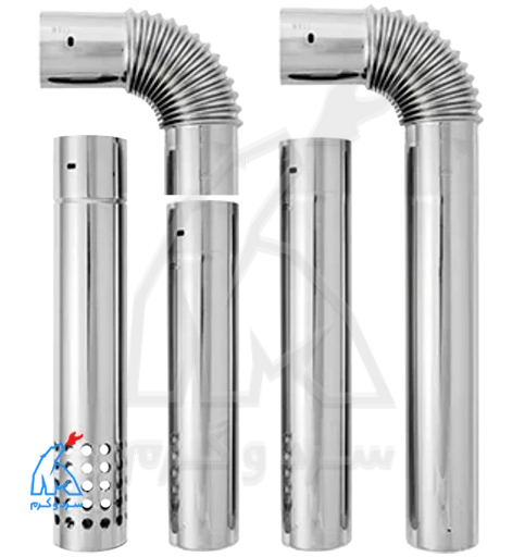 Butane 6cm Flue Pipe Connector for Fan-Assisted Water Heaters & Boilers اتصالات دودکش ویژه آبگرمکنهای فندار بوتان و دودکش قطر ۶ پکیج و آبگرمکن بوتان