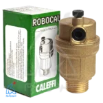 ایرونت برنجی 1/2 اینچ - کالفی CALEFFI ایتالیا در کنار جعبه