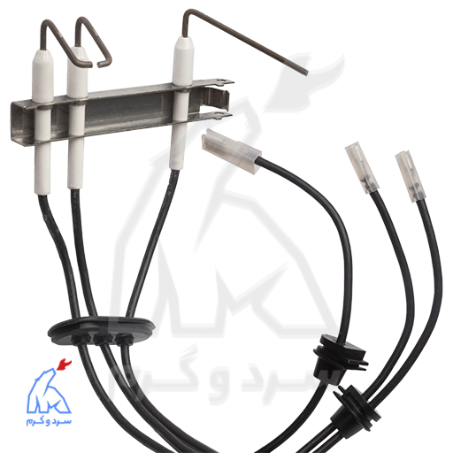 الکترود جرقه زن و حسگر سه شاخه Viessmann ویزمن کامل