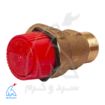 شیر اطمینان برنجی رزوه‌ای - نواسفر novasfer 4000 4