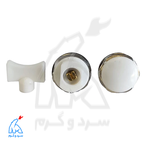 کیت سه تکه شیر هواگیری، درپوش، آچار رادیاتور